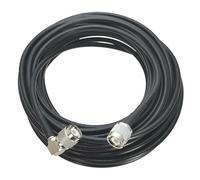 Aniyaa RG58 TNC Male Plug to TNC Male Plug Right Angle Connector Jumper Pigtail Cable