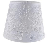 Aniyaa Small Lamp Shade, Metal Lampshade with Pattern of Trees for Table Chandelier Wall Lamp White