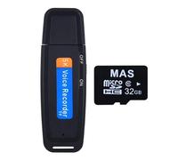 Aniyaa Small USB Voice Record Mini Digital Voice Recorder MiniSound Dictaphone Audio Recorder Pen 32GB for Meeting Interview