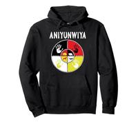 Aniyunwiya Cherokee Tribe Native american Medicine Wheel Pullover Hoodie