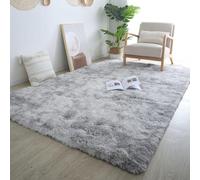 ANJIAJIE Living Room Rug 40 x 210 cm Modern Super Soft Fluffy Shaggy Runner Rug Thick Pile Non Shedding Fluffy Shaggy Area Rugs Non-Slip for The Bedrooms and Kitchen, Light Grey