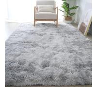 ANJIAJIE Rug for Bedroom 220 x 330 cm Non Shedding Soft Touch Rug Easy to Clean Super Soft Area for The Bedrooms and Kitchen, Light Grey