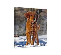 Anjiefo Personalized Photo to Canvas Print - Canvas Prints With Your Photos on Custom Wall Art for Bedroom, Living Room, Wedding Baby Pet Family Picture Framed Wall Art (16" W x 20" H)