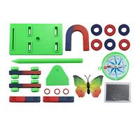 Anjing Science Magnets Kit for Education Science Experiment Tools Icluding Bar/Ring/Horseshoe/Compass Magnets