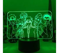 Anjinguang 3D LED Lamps Night Light for Kids The Disastrous Life of Saiki K Led Anime Lamp Nightlight Acrylic 3D Lamp for Kid Bedroom Decor