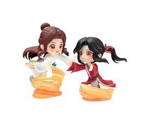 Anjinguang 4PCS/2PCS Chinese Tian Guan Ci Fu Figures Hua Cheng x Xie Lian Figurine Set 8-9cm Q Version Anime Action Figure Statue Cartoon PVC Model Collectible Desk Ornaments Anime Gifts