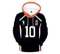 Anjinguang Anime Haikyuu 3D Printed Mens Womens Cozy Hoodie Sweatshirts Pullovers Tops Mens Haikyuu Hoodies Hinata Shoyo Oikawa Tooru Shiratorizawa Moniwa Kaname Volleyball Cosplay Costume Hoodie