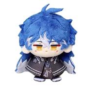 Anjinguang Anime Kamisato Ayaka Plush Figure 12cm Varka/Arlecchino/Yae Miko/Hu Tao Soft Stuffed Mini Hug Pillow Wallet Pendant Schoolbag Accessories