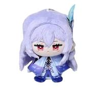 Anjinguang Anime Kamisato Ayaka Plush Figure 12cm Varka/Arlecchino/Yae Miko/Hu Tao Soft Stuffed Mini Hug Pillow Wallet Pendant Schoolbag Accessories