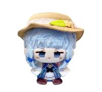 Anjinguang Anime Kamisato Ayaka Plush Figure 12cm Varka/Arlecchino/Yae Miko/Hu Tao Soft Stuffed Mini Hug Pillow Wallet Pendant Schoolbag Accessories