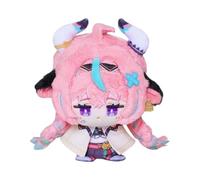 Anjinguang Anime Kamisato Ayaka Plush Figure 12cm Varka/Arlecchino/Yae Miko/Hu Tao Soft Stuffed Mini Hug Pillow Wallet Pendant Schoolbag Accessories