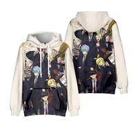 Anjinguang Anime Mashle: Magic and Muscles Hoodie Mash Burnedead Lemon Irvine Hooded Sweatshirt Cartoon Long Sleeve Drawstring Jumper Sportswear Cosplay Casual Tops