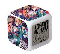 Anjinguang Anime My Hero Academia Alarm Clock - Colourful Cartoon Character LED Night Light - Gift for Children