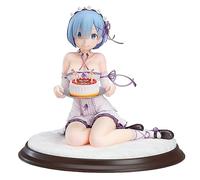 Anjinguang Anime Rem Figure Statue-13cm Rem Sitting Pose PVC Action Figurine Cute Girl Model Sculpture Desktop Decoration Collectible Gifts