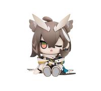 Anjinguang Arknights Figure-Anime Arknights Mini Action Figure Muelsyse/Ho'olheyak Silence 7.5cm Cute PVC Anime Q Version Sitting Cartoon Model Statue Ornament Collectible Figurine Gift