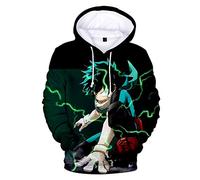 Anjinguang Boys and Girls Novelty Sweatshirt Kids Hoodies Anime My Hero Academia Hoodie Boku No Hero Academia MHA Friends Sweatshirt for Children 100-150 cm