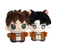 Anjinguang Eren Jaeger Figure Soft Anime Eren Jaeger Plush Pendant Pillow Mini 12cm Cartoon Stuffed Figurine Keychain Bag Charm Decoration Gifts