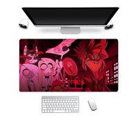 Anjinguang Hazbin Hotel Mouse Mat, Alastor/Angel Dust Anime Mouse Pad, 800×300mm Large Gaming Mouse Pad Desk Keyboard Mat for Computer Laptop Office Student Water-Resistant Mousepad