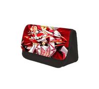 Anjinguang Hazbin Hotel Pencil Bag Anime Pencil Case Alastor/Angel Dust/Charlie/Lucifer Large Capacity Double Compartment Stationery Case Student Pen Pouch Bag Pencil Box Gift for Boys Girls