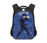 Anjinguang JJK Backpack Gojo Satoru Bag Geto Suguru Itadori Yuji Anime Schoolbag Canvas Rucksack Student Laptop Bag Boys Girls School Travel Daypack