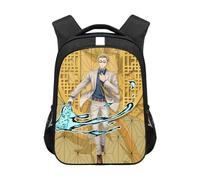 Anjinguang JJK Backpack Gojo Satoru Bag Geto Suguru Itadori Yuji Anime Schoolbag Canvas Rucksack Student Laptop Bag Boys Girls School Travel Daypack