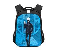 Anjinguang JJK Backpack Gojo Satoru Bag Geto Suguru Itadori Yuji Anime Schoolbag Canvas Rucksack Student Laptop Bag Boys Girls School Travel Daypack