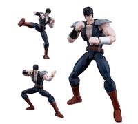 Anjinguang Kenshiro Figure Statue, 3D Printed Movable Joints Model Kenshiro Action Figure Collectible Figurine Desktop Display Ornament Gift for Fans 14cm