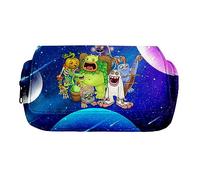 Anjinguang Kids Pencil Case- My Singing Monsters Pencil Case Game Anime Stationery Pouch Student Pencil Box Large Capacity Cartoon Storage Pen Bag for Teen Boy Girl Gifts