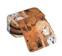 Anjinguang Kitagawa Marin Pencil Case Anime Pen Box Large Capacity Student Stationery Bag 2 Layer Pocket School Bag for Boys Girls