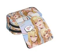 Anjinguang Kitagawa Marin Pencil Case Anime Pen Box Large Capacity Student Stationery Bag 2 Layer Pocket School Bag for Boys Girls
