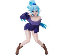 Anjinguang Konosuba Aqua Figure An Explosion on This Wonderful World! Konosuba Anime Action Figure Statue 19cm Standing Aqua Figurine Collectible PVC Model for Decoration Gifts