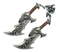 Anjinguang Kratos Cosplay Props Double Knife Weapon Chain Blades of Chaos Halloween Costume Accessories for Fancy Dress Party 45CM