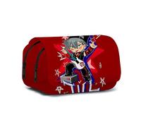 Anjinguang Luka Pencil Case Anime Till/Ivan Pencil Bag Cartoon Print Pencil Pouch Large Capacity Double Layers Zip Pencil Box Student Stationary Cartoon Pen Bag Gifts