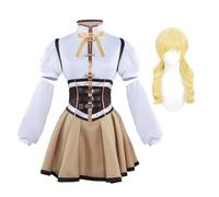 Anjinguang Mami Tomoe Cosplay Costume Anime Cosplay Clothing Uniform Full Set Dress Up Halloween Carnival Party Outfit for Women
