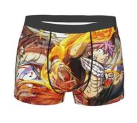 Anjinguang Men's Boxer Short FAIRY TAIL Underpants 3D Printed Anime Underwear Underpants Boxer Briefs Breathable No Slip Up Sports Underwear