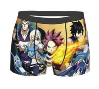 Anjinguang Men's Boxer Short FAIRY TAIL Underpants 3D Printed Anime Underwear Underpants Boxer Briefs Breathable No Slip Up Sports Underwear