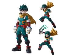 Anjinguang Midoriya Izuku Figure Model, Super Action Statue Multi Joint Movable Changeable Accessories Figure MHA Anime Figurine Desktop Decoration Collectible Gifts for Fans 15CM