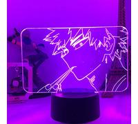 Anjinguang My Hero Academia 3D Night Light Shoto Todoroki Figure Desk Lamp Bedroom Decor Lampara Led Touch Sensor Room Lighting Anime Led Colorful Night Light Child Fans Christmas Toys