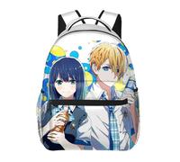 Anjinguang Oshi no Ko Backpack Anime Hoshino Ai Hoshino Rubi Cosplay Bag Student School Bag Cartoon Rucksack for Girls Boys Travel Sport Laptop Bookbag Daypack