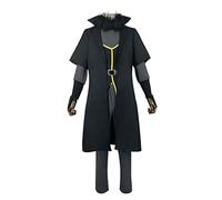 Anjinguang Rimuru Tempest Cosplay Costume Rimuru Tempest Outfit Jacket Black Long Trench Halloween Party Dress up for Fans