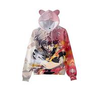 Anjinguang Teen's Novelty Hoodies My Hero Academia 3D Printed Boku No Hero Academia Sweatshirt for Boys Girls