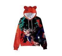 Anjinguang Unisex My Hero Academia Hoodie Todoroki Shoto Bakugo BNHA Pullover Sweatshirt for Halloween
