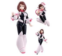 Anjinguang Uraraka Ochako Figure Model, Super Action Statue Multi Joint Movable Changeable Accessories Figure MHA Anime Figurine Desktop Decoration Collectible Gifts for Fans 13CM