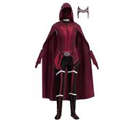 Anjinguang Wanda Vision Cosplay Scarlet Witch Halloween Costume Set