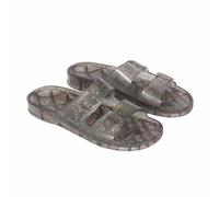 Anjo Double Mules with Sheer Buckles Silver-Coloured