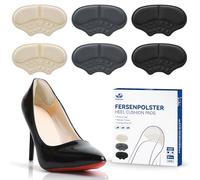AnjoCare Heel Cushion Pads, 3 Pairs Self Adhesive Heel Grips Shoe Inserts for Loose Shoes, Anti-Slip Heel Grips Shoe Pads for Sneakers High Heels Leather Shoes Too Big