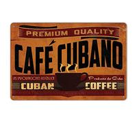 Anjoes Premium Quality Cuban Coffee Vintage Metal Sign Garage Signs for Men Home Decor tin Art Decor,8x12 Inches