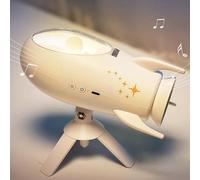 ANJOGIFT Elegant Rocket LED Night Light Music Speaker Lamp USB Type-C Rechargeable, Color Temperature and Brightness Adjustable, Two Mode can be Switched, Ideal Bedroom Mood Light and Gift