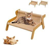 Anjoize Mellowkin Cat Scratcher Couch, The Claw Lounge for Cats, 2-In-1wear Resistant Scratching Sisal Chair for Indoor Pet (Straw mat)