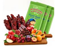 Anjoman 7 Fruity Mix Dried Fruit Leather Bar, 100g x 3 Sheets Snacks Bar, Lavashak No Added Sugar Vegan Snacks, Fruit Roll Ups, 40x14CM